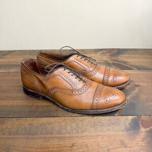 Allen Edmonds Strand Cap toe Oxford Dress Shoe Walnut Brown Men's Size 10.5 D